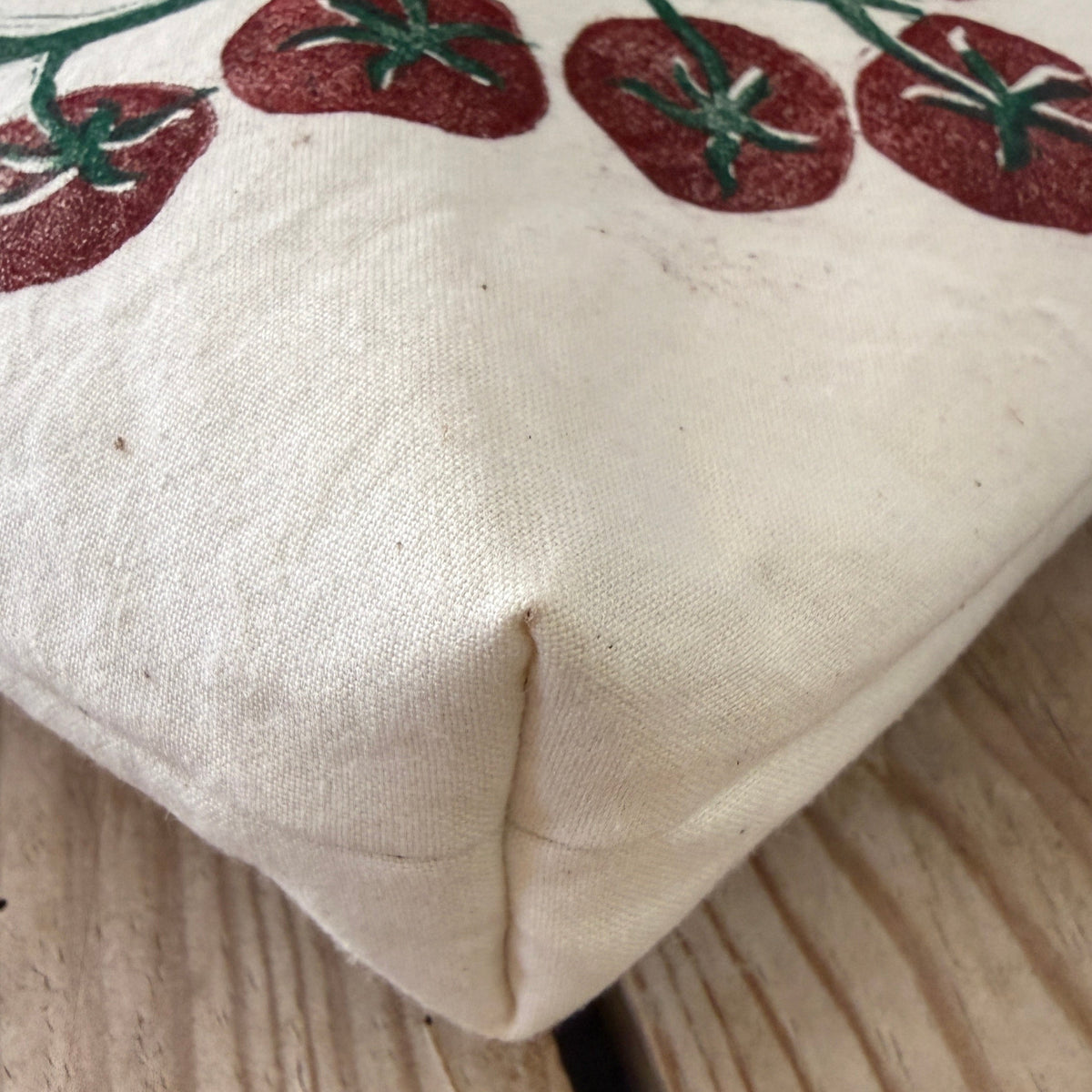 Hand-Printed Zip Case - Cherry Tomato Limited Run