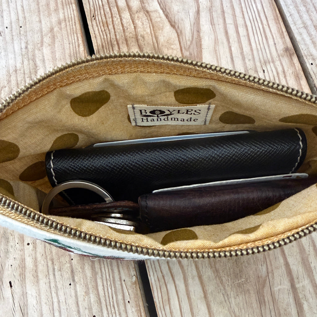 Hand-Printed Zip Case - Cherry Tomato Limited Run
