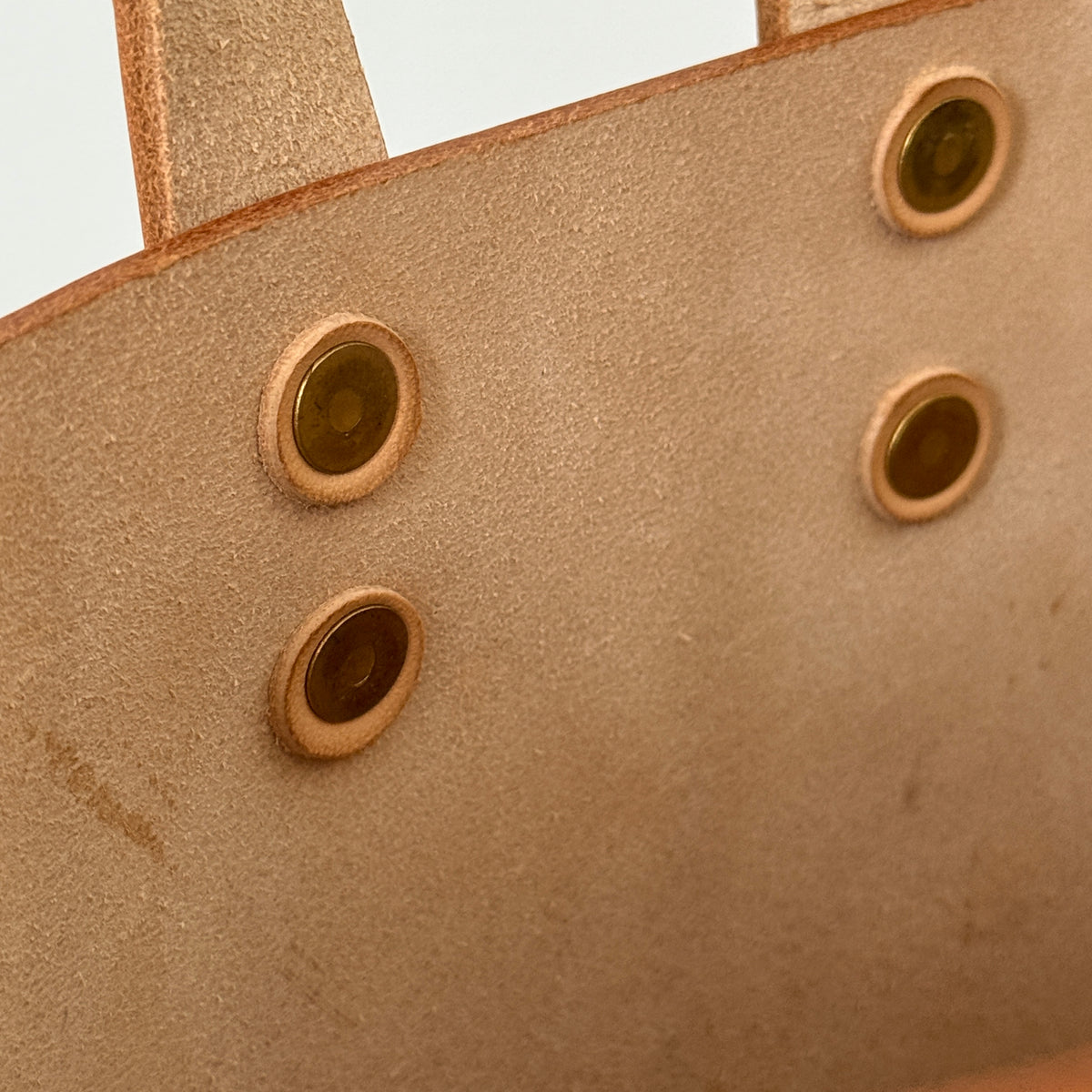 Laced Tote - Natural Vegetable-Tanned Leather