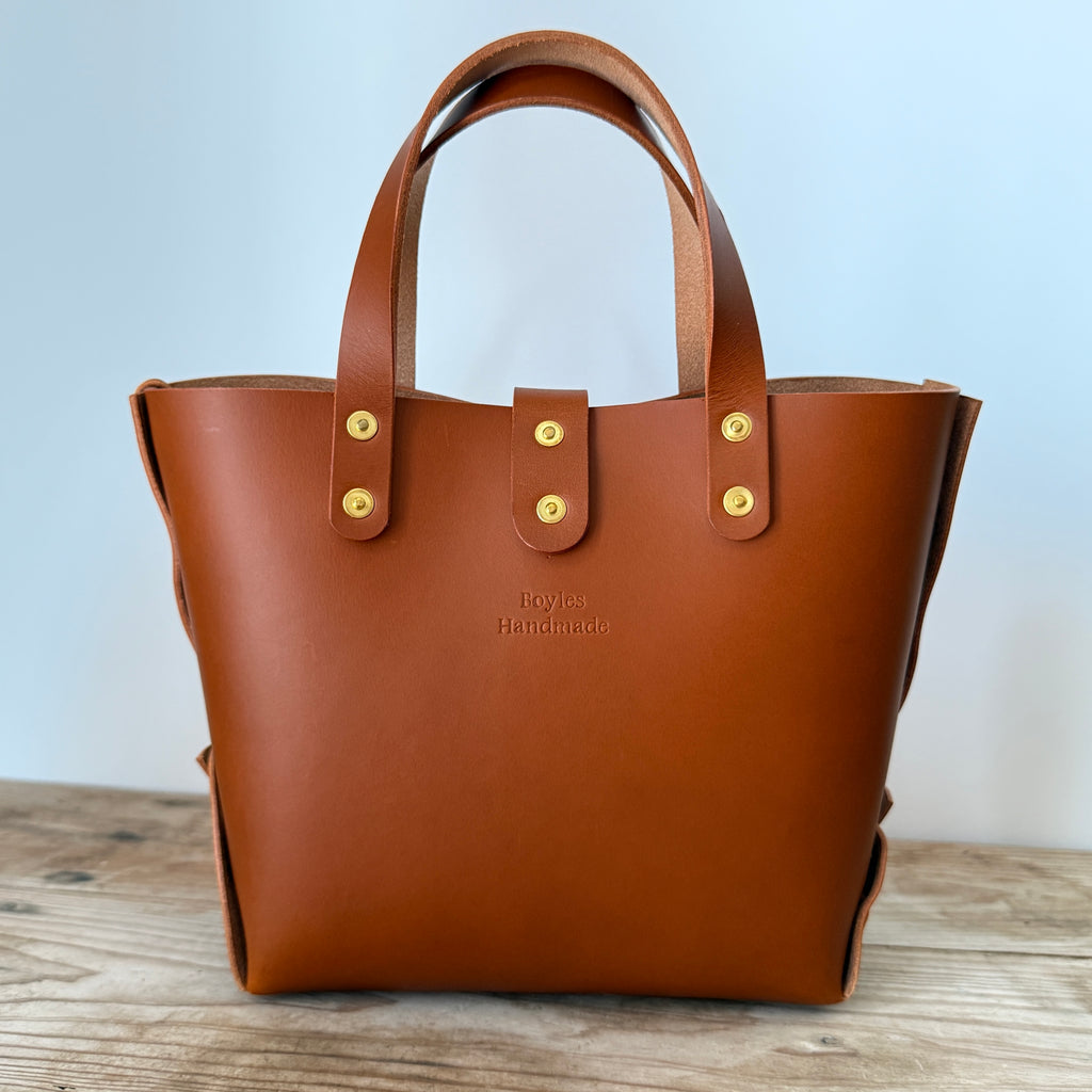 Laced Tote - Cognac Leather