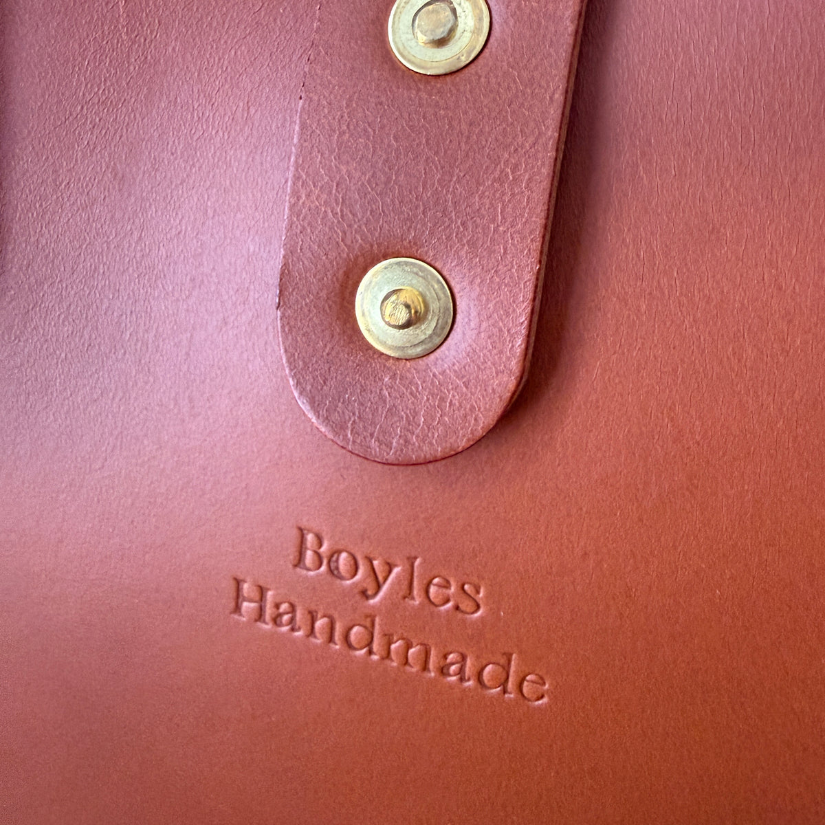 Laced Tote - Cognac Leather