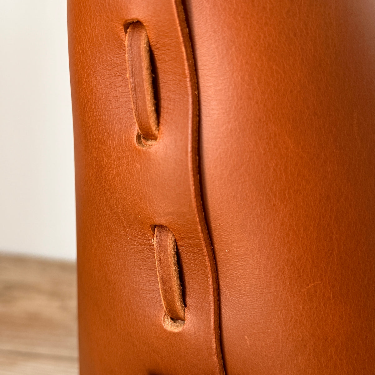Laced Tote - Cognac Leather