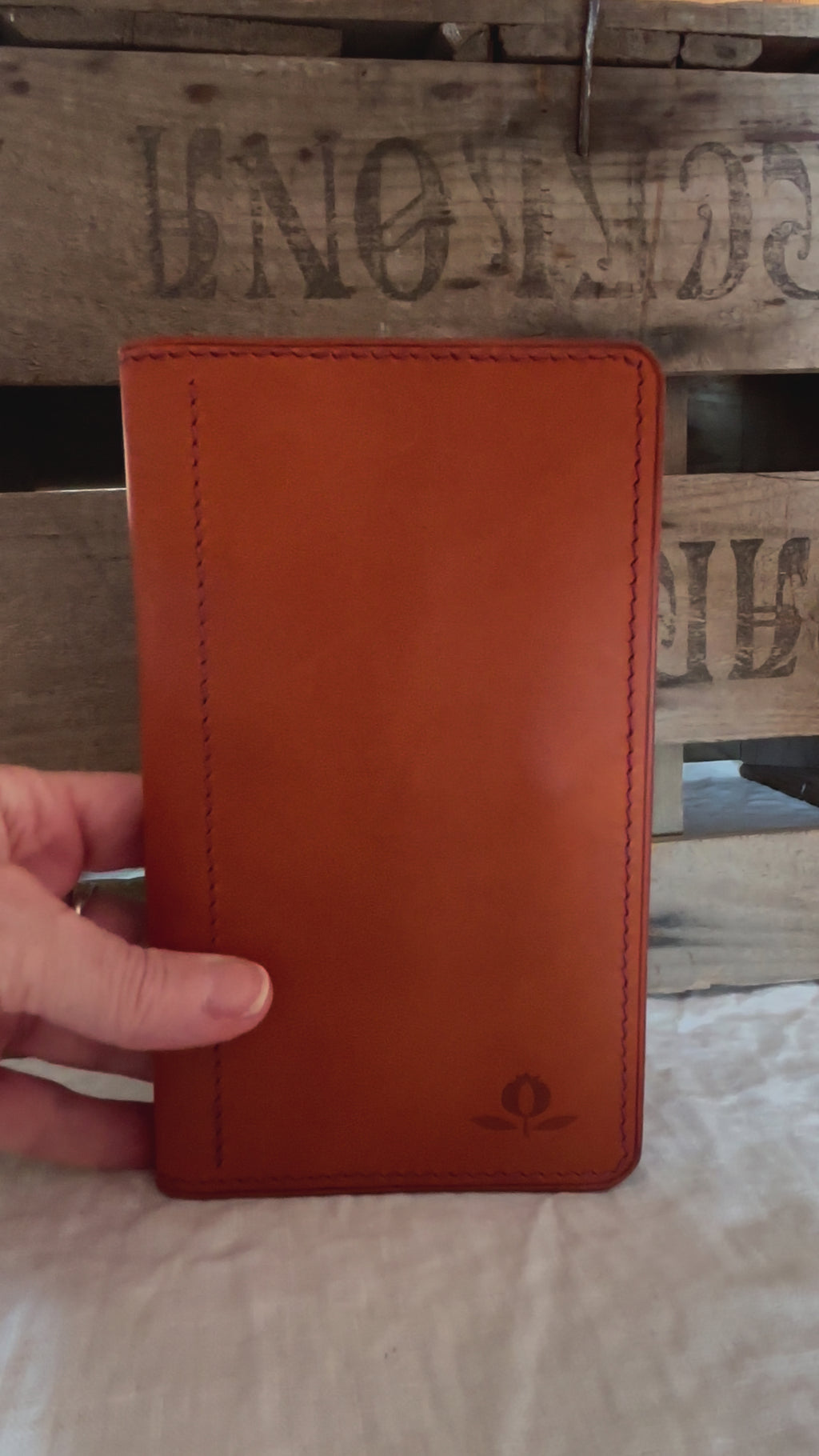 Baraka zip wallet - Olmo/Violet Pueblo, Ruby Hatch Buttero